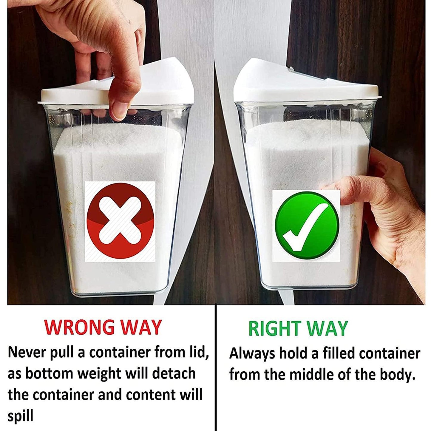 Lakoware - StoreEase™ Modular Dispenser Jars (Pack of 6)